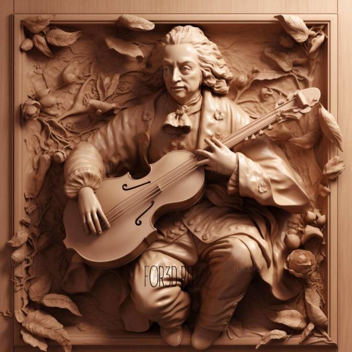 Antonio Vivaldi 4 stl model for CNC